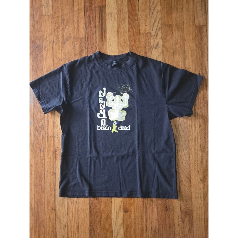 Brain Dead Nanga Geoglyphs Graphic Print Short Sleeve 100% Cotton Tee Shirt Med